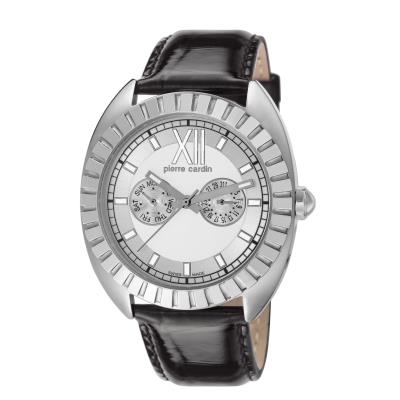 Montre Pierre Cardin Levant De Séduction-PC106042S02 en Cuir Noir