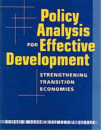 Policy Analysis for Effective Development