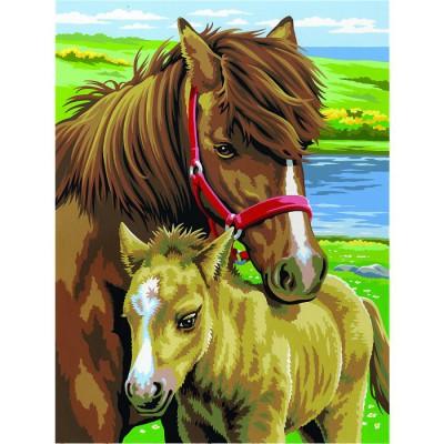 Oz International - Peinture au numéro - Débutants - Duo : Chevaux