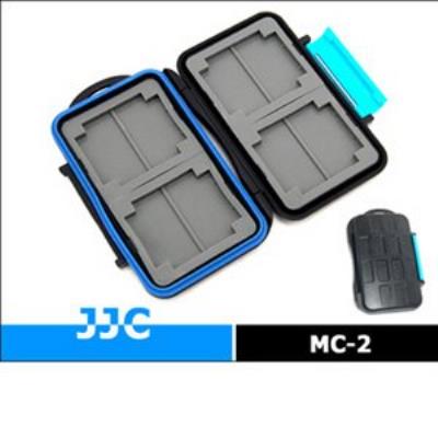 Jjc mc-2 multi boîtier pour carte mémoire multi memory card case il est capable de stocker 4pcs compact flash (cf) et 8pcs secure digital (sd)