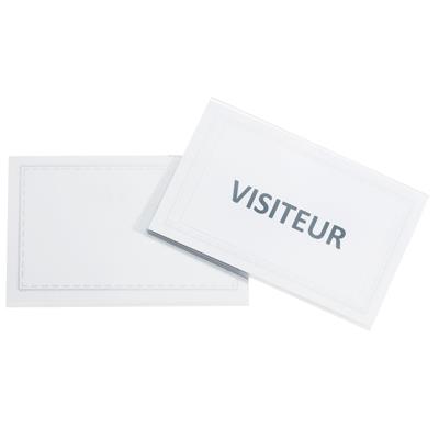 Badge Pince + Epingle 56x90 - Boite De 50