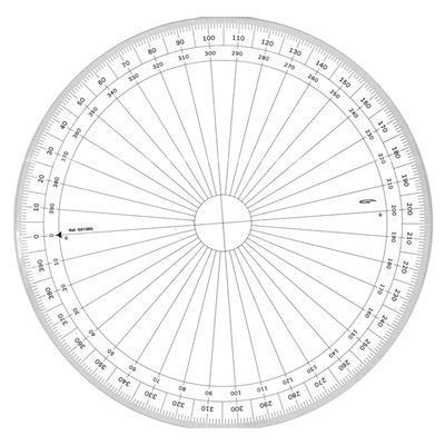Rapporteur cercle entier grades Ø 30 cm - graphoplex