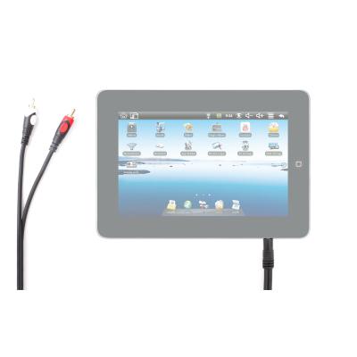 Câble audio stéréo pour Jay-Tech Jay-PC PID7 et LG Electronics Optimus Pad V9000