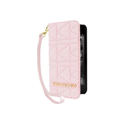 KARL LAGERFELD KUILTED protection à rabat pour téléphone portable