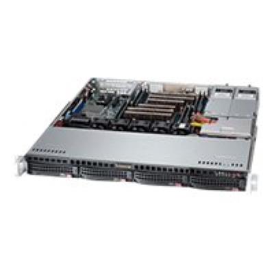 Supermicro SC813M FTQ-R400CB - Rack-uitvoering - 1U - ATX - SATA/SAS - hot-swap (verwisselbaar zonder uitschakelen) 400 Watt - zwart
