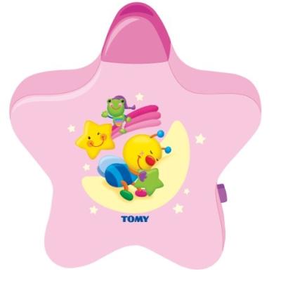 TOMY - 2013 - 1 ER AGE - VEILLEUSE MUSICALE - ETOILE ENCHANTÉE ROSE