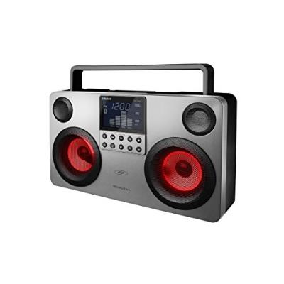 S -Digital - GB3700 - Commando - Enceinte Portable Bluetooth - 4 haut -parleurs - Radio - MP3 - USB - SD - Rechargeable - 30 W Argent