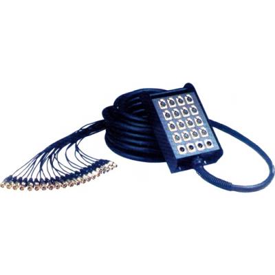 Yellow Cable H104/30 - MULTIPAIRE 16 XLR M / 4 XLR F 30M