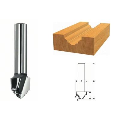 Bosch 2608628398 Fraise à Profiler H Queue 8 Mm Rayon 2,4 Mm Diamètre 12,7 Mm Longueur Utile 12,7 Mm / Longueur Totale 46 Mm