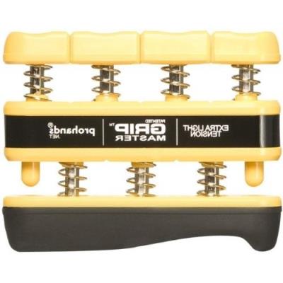 Gripmaster muscleur de main et doigts à faible résistance jaune 1,3 kg