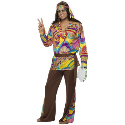 Déguisement hippie homme Large