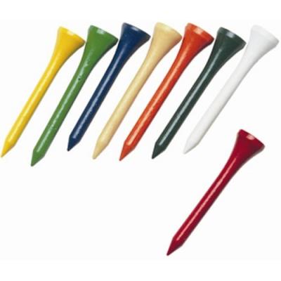 Tees multicolores en bois 53 mm 1000 pièces