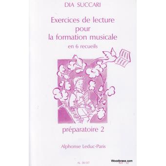 Méthodes et pédagogie LEDUC SUCCARI DIA - EXERCICES DE LECTURE POUR LA FORMATION MUSICALE (PREPARATOIRE 2) Formation musicale - solfège - 1