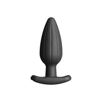 Plug Anal Grande taille Silicone Rocker Noir ElectraStim NS6950