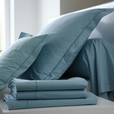 Drap housse Coton BLANC DES VOSGES 160 x 200 cm Emeraude