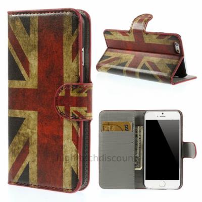 Housse etui coque pochette portefeuille PU cuir pour Apple iPhone 6 (4.7 pouces) + film ecran - UK