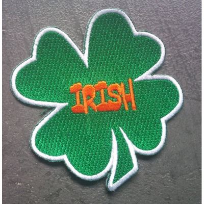 patch trefle 4 feuilles vert irish ecusson irelande biere