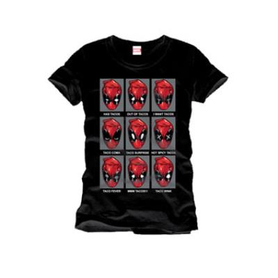 Marvel Comics T-Shirt Deadpool Tacos Head (XL)