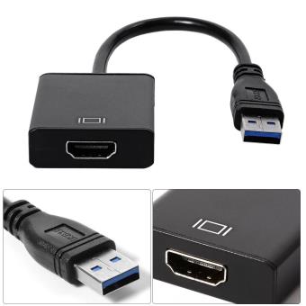 multi-moniteur convertisseur vidéo USB vers HDMI Full HD 1080p Adaptateur USB vers HDMI projecteur HDTV compatible avec Windows 10/8.1/8/7/XP vidéo audio adaptateur USB 3.0 vers HDMI PC portable 