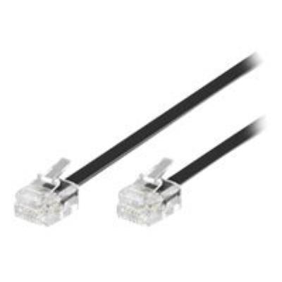 MicroConnect Modular - telefoonkabel - 20 m - zwart