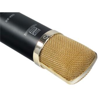 Pronomic CM-100BG microphone de studio à grande membrane & filtre anti-pop