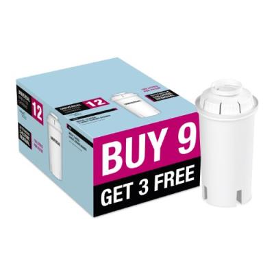 Aqua optima - pack de 9+3 cartouches filtrantes - compatibles brita classic