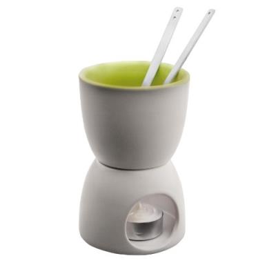 Ibili 728800 fondue à chocolat pracktik mini en céramique avec 2 fourchettes