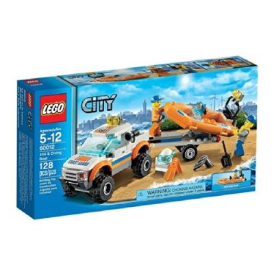 Lego City - 60012 - Jeu De Construction - Le Transporteur Du Bateau Du Garde - Côtes