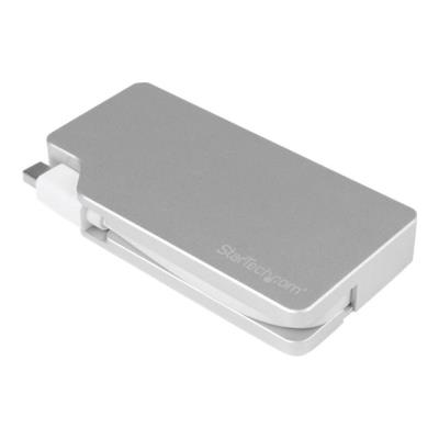 StarTech.com Aluminium A/V reisadapter: 3-in-1 Mini DisplayPort naar VGA, DVI of HDMI - mDP Adapter - 4K videoconverter