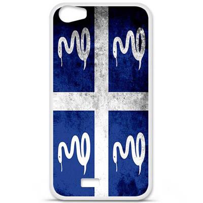 Coque en silicone imprimée compatible Wiko Lenny 2 Drapeau Martinique