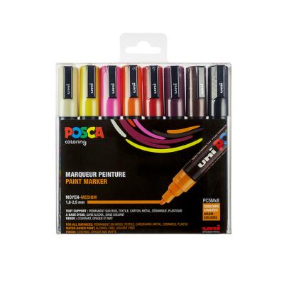 Boîte de 8 marqueurs assortis PC-5M couleurs été