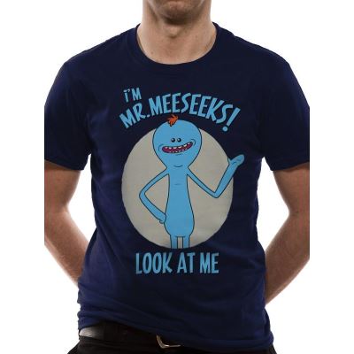 RICK & MORTY - T-Shirt IN A TUBE- Mr. Meeseeks (M)