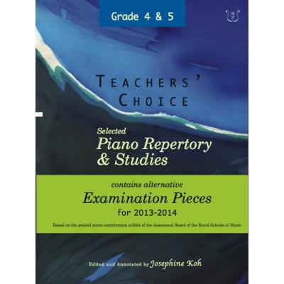Partitions classique MUSIC SALES TEACHERS' CHOICE - SELECTED PIANO REPERTORY AND STUDIES 2013-2014 - PIANO SOLO Piano