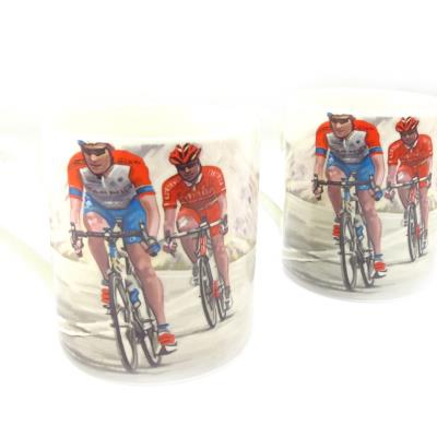 Duo de mugs 'Cyclisme'