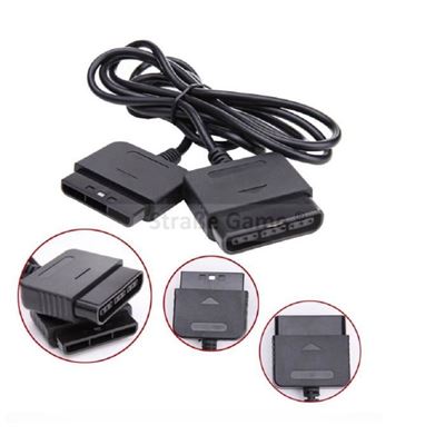 2 x Câble d'extension rallonge pour Sony Playstation 1 et 2 - PSX PS1 PSone - PS2 - 1,8 mètre
