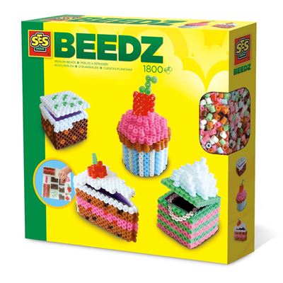 SES Creative Perles à Repasser-Gâteaux en 3D-Beedz, 06258
