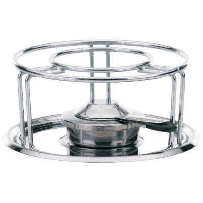Kela 60127 réchaud pour fondues et wok, métal chromé, diamètre 23,5 cm, hauteur 10,5 cm 'maxi'
