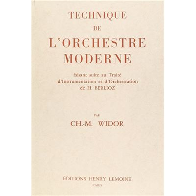 TECHNIQUE DE L'ORCHESTREMODERNE