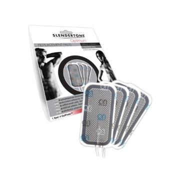 Électrodes De Rechange Slendertone Bras Hommes – Lot Officiel Hypoallergénique Pour Ceinture De Tonification Musculaire, Noir