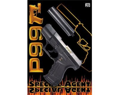 Pistolet avec silencieux en métal et plastique - P99 - 25 coups