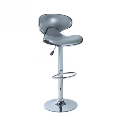 YORK Lot de 2 tabourets de bar argent