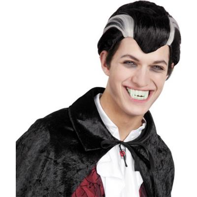 Perruque vampire noire et blanche homme taille unique
