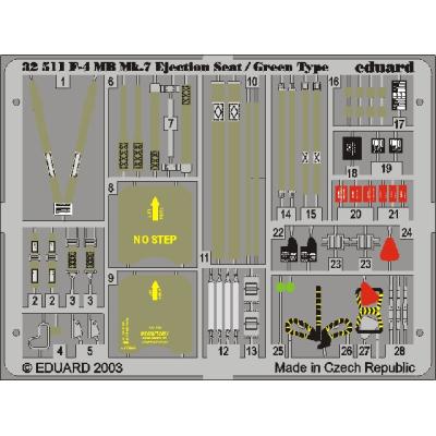 MAQUETTE F4 MB MK.7 EJECTION TAMIYA/32 EDUARD 32511