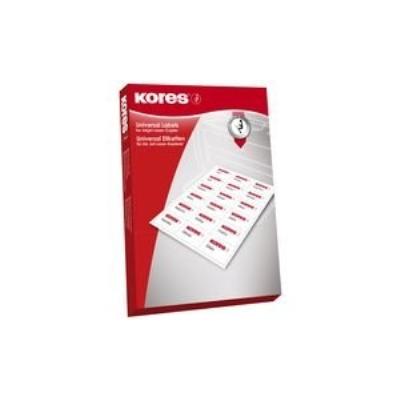 Radex etiquettes universelles, 70 x 37 mm, sans bord, rouge kores l7037r