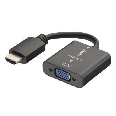 Ultrabook Noir AMANKA Adaptateur HDMI vers VGA 1080P Convertisseur HDMI Mâle à VGA Femelle Compatible avec PC TV Box Xbox HDTV 