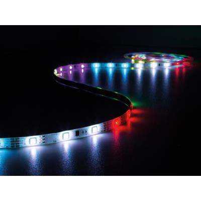 Ensemble de flexible led animé, contrôleur et alimentation - rvb - 150 led - 5 m - 12 vcc velleman leds10drgb