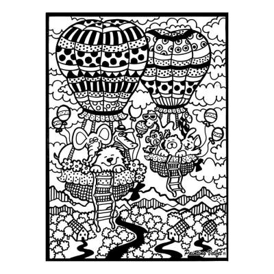 Dessin Feutres Velours Montgolfiere 47x35cm Tableau Coloriage Velours Feutres Kit Creatif Achat Prix Fnac