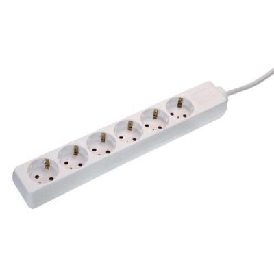 as-Schwabe 11631 Rallonge multiprise 6 prises Intérieur / IP20 Câble blanc 3m H05VV-F 3G1,5 Import Allemagne