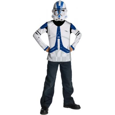 Kit Costume Clone Trooper Légion 501 star Wars pour enfant - 5-7 ans