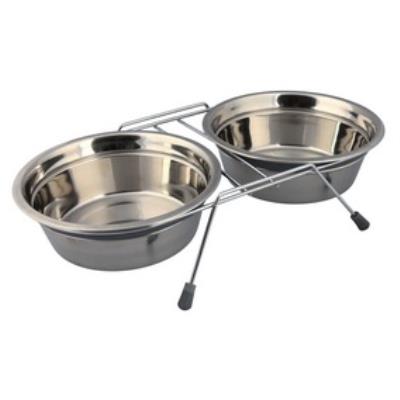 Set écuelles Eat on Feet, anti-bruit, 2 × 0,9 l/ø 16 cm - 25232